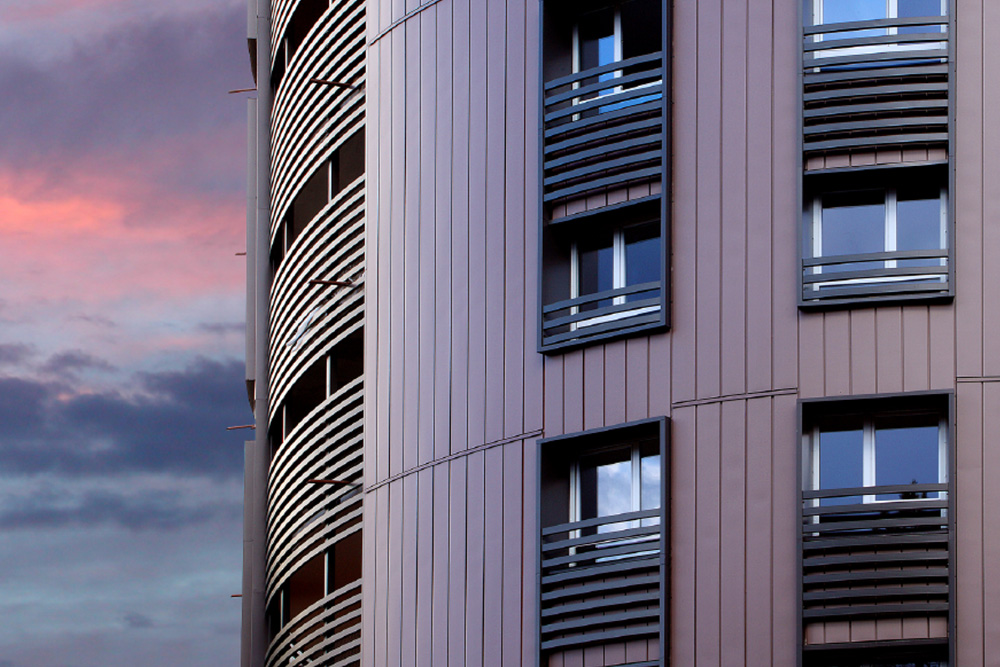 zinc facade panels